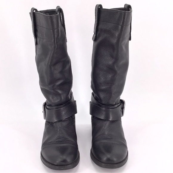 Ted Baker Black Moto Riding Boots US Size 5 - Picture 1 of 15